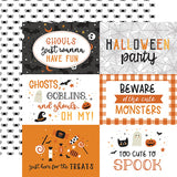 Echo Park Halloween Party 6X4 Journaling Cards Patterned Paper
