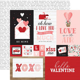Echo Park Hello Valentine Multi Journaling Cards Patterned Paper