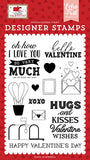 Echo Park Hello Valentine Hello Valentine Stamp Set Designer Stamp Set