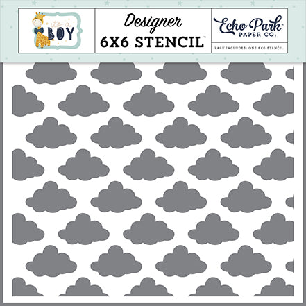 Echo Park It's A Boy Bedtime Designer 6x6 Stencil