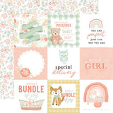 Echo Park It's A Girl 4x4 Journaling Cards  Patterned Paper