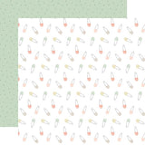 Echo Park It's A Girl Safety Pins Patterned Paper