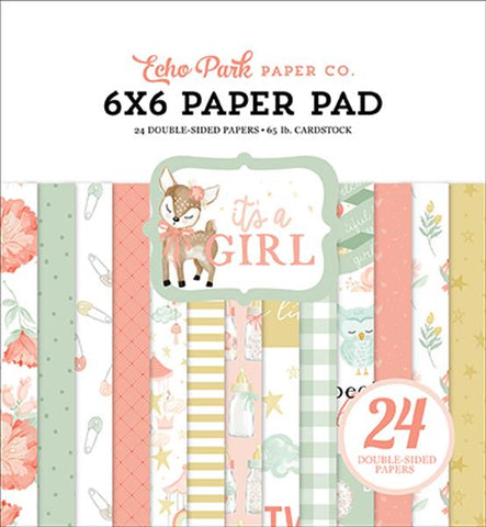 Echo Park It's A Girl 6x6 Paper Pad