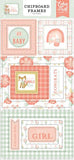 Echo Park It's A Girl Chipboard Frame Embellishments