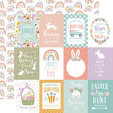Echo Park It's Easter Time 3x4 Journaling Cards Patterned Paper