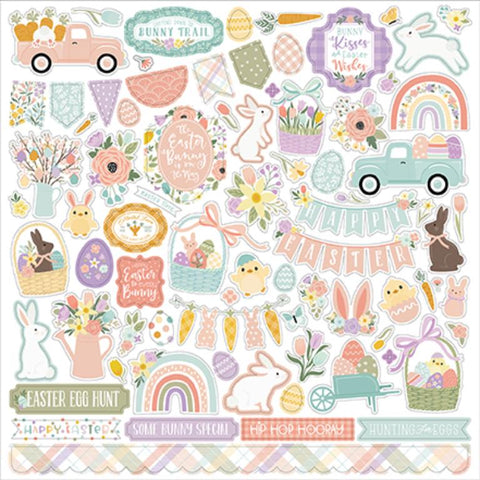 Echo Park It's Easter Time Element Sticker Sheet