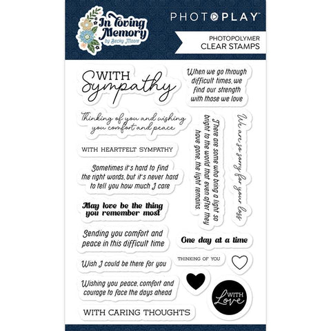 Photoplay Paper In Loving Memory Photopolymer Stamp Set