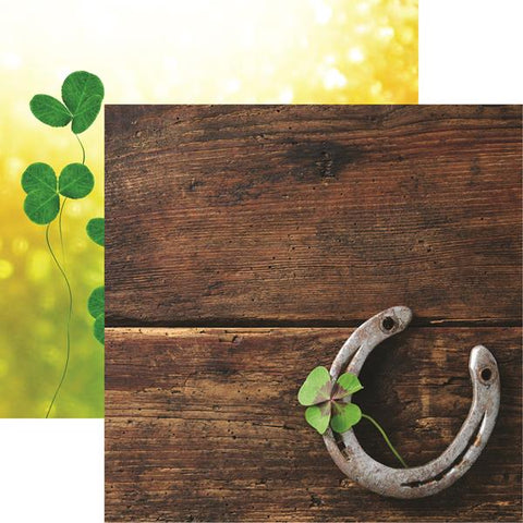 Reminisce Irish Sass Four Leaf Clover Patterned Paper