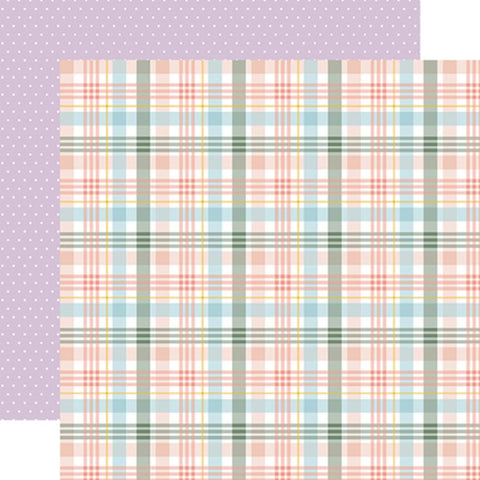 Echo Park It's Spring Time Pretty Plaid Patterned Paper