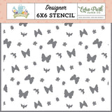 Echo Park It's Spring Time Bugs And Things Designer 6x6 Stencil