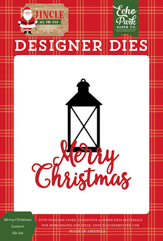 Echo Park Jingle All The Way Merry Christmas Lantern Designer Die Set