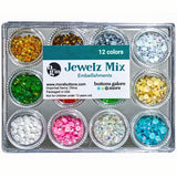 Buttons Galore Jewelz Rhinestone Embellishments - Holiday Mix