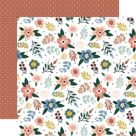 Echo Park Let's Create Fresh Flowers Patterned Paper