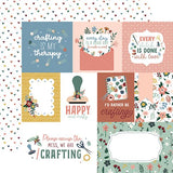 Echo Park Let's Create Multi Journaling Cards Patterned Paper