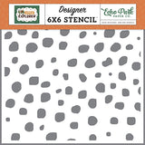 Echo Park Little Explorer Wild Animal Spots Designer 6x6 Stencil