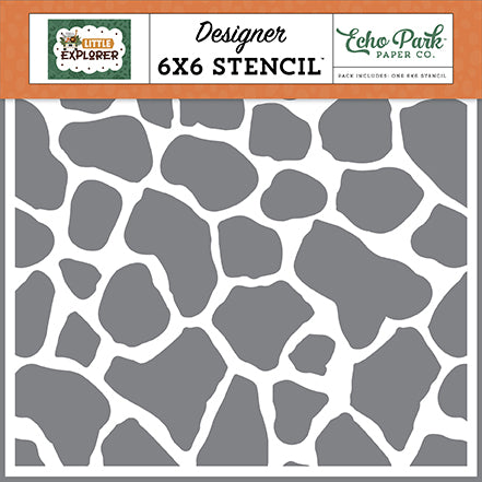 Echo Park Little Explorer Giraffe Spots Designer 6x6 Stencil
