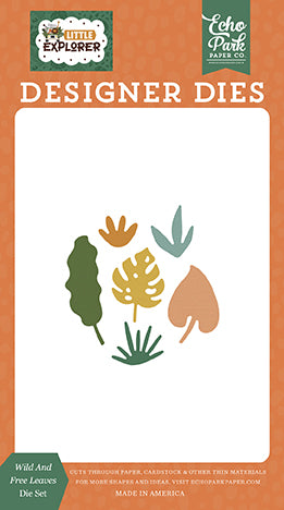 Echo Park Little Explorer Wild And Free Leaves Designer Die Set