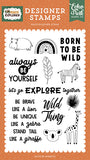 Echo Park Little Explorer Let's Go Explore Together Designer Stamp Set
