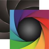 Reminisce Through The Lens Shutter Speed Patterned Paper