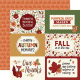 Echo Park I Love Fall 6x4 Journaling Cards Patterned Paper