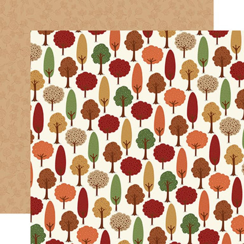 Echo Park I Love Fall Autumn Woods Patterned Paper