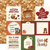 Echo Park I Love Fall 4x4 Journaling Cards Patterned Paper
