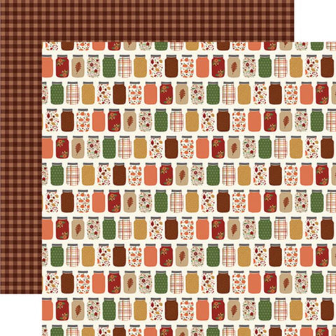 Echo Park I Love Fall Jars Of Fall Patterned Paper
