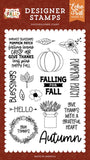 Echo Park I Love Fall Falling For Fall Designer Stamp Set