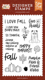 Echo Park I Love Fall Happy Harvest Designer Stamp Set