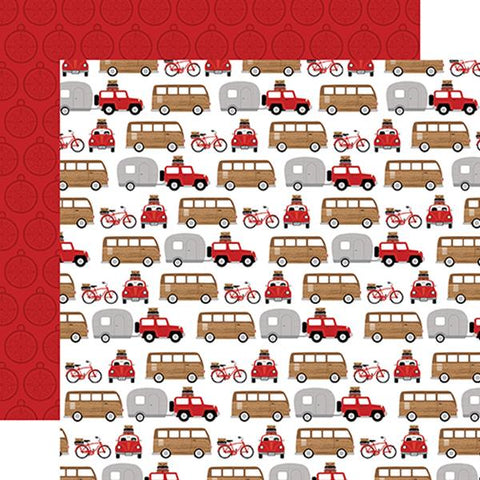Echo Park Let's Go Anywhere Road Trip   Patterned Paper