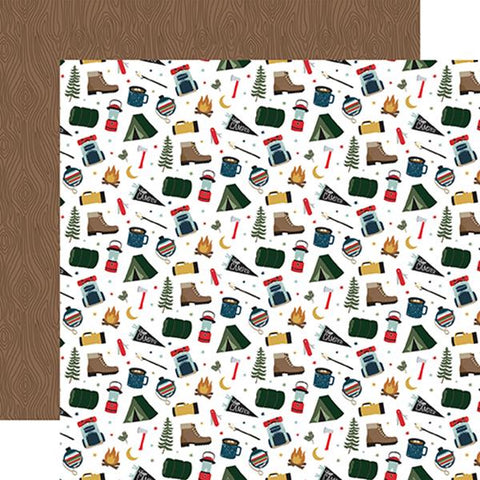 Echo Park Let's Go Camping Adventure Awaits Patterned Paper