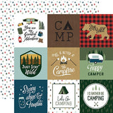 Echo Park Let's Go Camping 4X4 Journaling Cards Patterned Paper