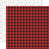 Echo Park Let's Go Camping Wild Plaid Patterned Paper