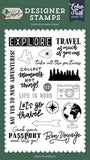 Echo Park Let's Go Travel Take All The Pictures Designer Stamp Set