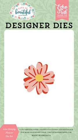 Echo Park Life Is Beautiful Live Simply Flower Designer Die Set