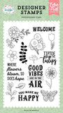Echo Park Life Is Beautiful Where Flowers Bloom Designer Stamp Set