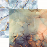 Reminisce Liquid Marble Liquid Marble 2 Patterned Paper