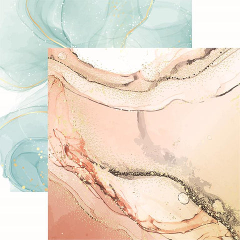 Reminisce Liquid Marble Liquid Marble 5 Patterned Paper