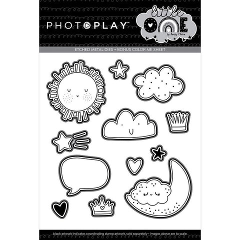 Photoplay Paper Little One 4x6 Icons Etched Metal Die Set
