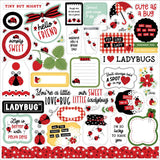 Echo Park Little Ladybug Element Sticker Sheet