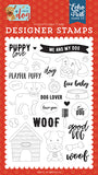 Echo Park I Love My Dog Puppy Love Designer Stamp Set