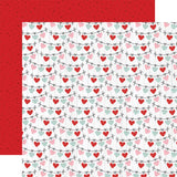 Echo Park Love Notes Hearts Full Of Love Patterned Paper