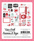 Echo Park Love Notes Frames & Tags Embellishments