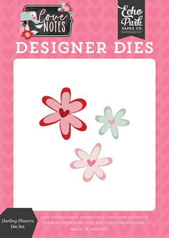 Echo Park Love Notes Darling Flowers Designer Die Set