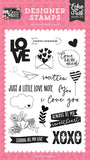 Echo Park Love Notes Love Is All You Need Designer Stamp Set