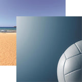 Reminisce Let's Play Volleyball Volleyball 1 Patterned Paper