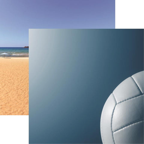 Reminisce Let's Play Volleyball Volleyball 1 Patterned Paper