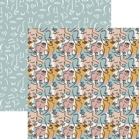 Reminisce Love Your Face Poker Face Patterned Paper