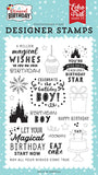 Echo Park Magical Birthday Boy Wishes Come True Designer Stamp Set