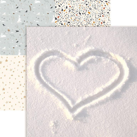 Reminisce My First Snow Winter Love Patterned Paper